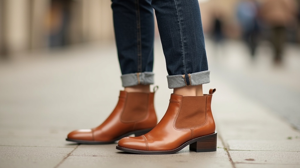 Enkellaarsjes met jeans combineren